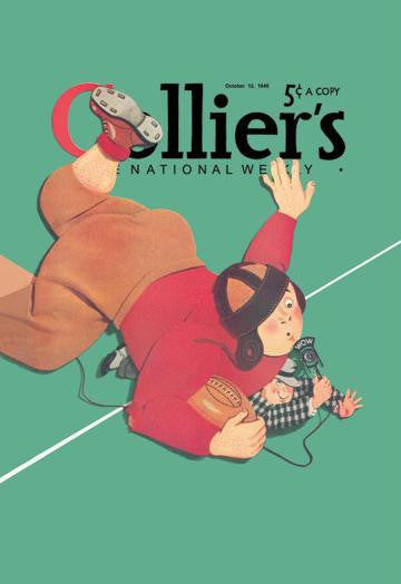 Collier's - When the Press Get Tackled 20x30 poster