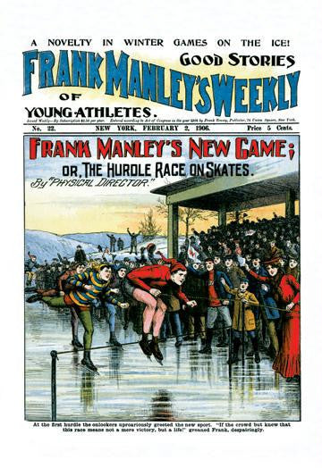 Frank Manley's New Game: or, The Hurdle Race on Skates 20x30 poster