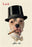 Dog in Top Hat Smoking a Cigar 20x30 poster