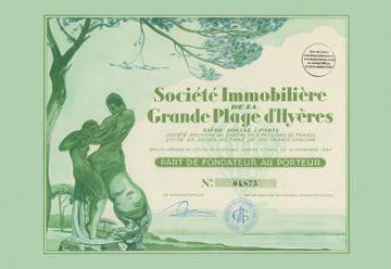 Societe Immobiliere de la Grande Plage d'Hyeres 24x36 Giclee
