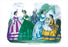 Godey's Fashions for July 1865 24x36 Giclee