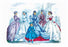 Godey's Fashions for September 1865 24x36 Giclee