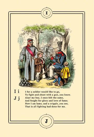 Little Lily's Alphabet: I for a Soldier 24x36 Giclee