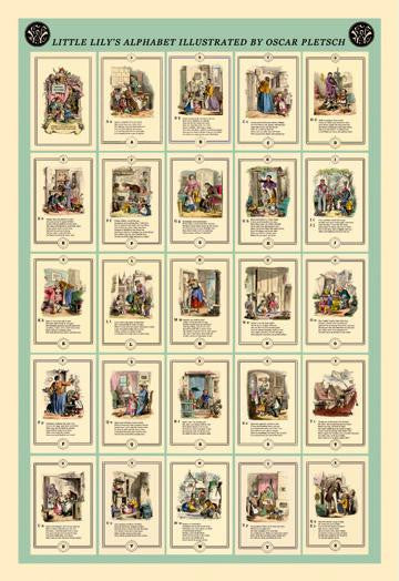 Little Lily's Alphabet 24x36 Giclee