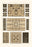 Painted Ceilings and Pavements from Pompeii 24x36 Giclee