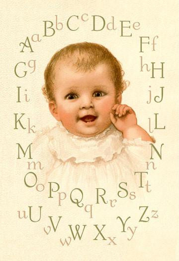 Baby's Alphabet 24x36 Giclee
