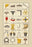 Heraldic Symbols - Wool Card  Jersey Comb  et al. 24x36 Giclee