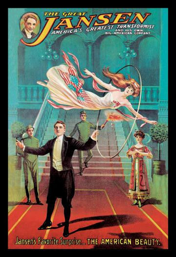 Jansen's Favorite Surprise: The American Beauty 28x42 Giclee on Canvas