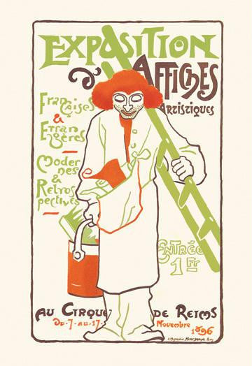 Exposition d'Affiches 28x42 Giclee on Canvas
