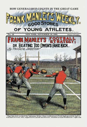 Frank Manley's Football Strategy 28x42 Giclee on Canvas