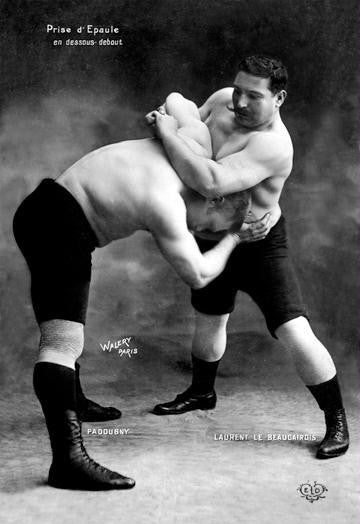 Prise d'Epaule en Dessous Debout 28x42 Giclee on Canvas