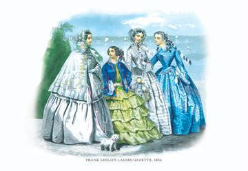 Frank Leslie's Ladies' Gazette  1854 #6 28x42 Giclee on Canvas