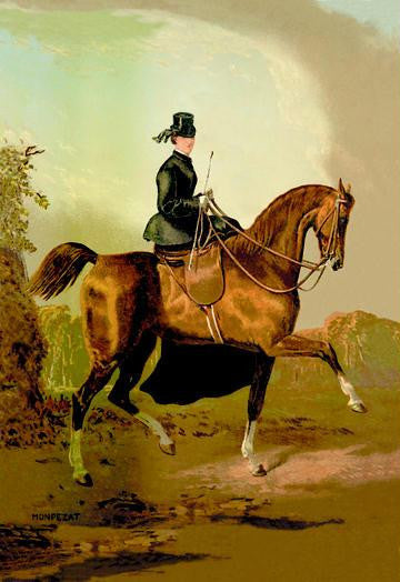 A Ladies' Horse 28x42 Giclee on Canvas