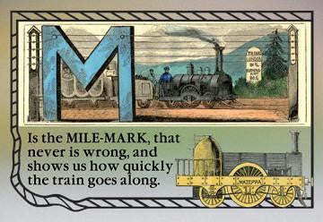 M is the Mile-Mark 28x42 Giclee on Canvas