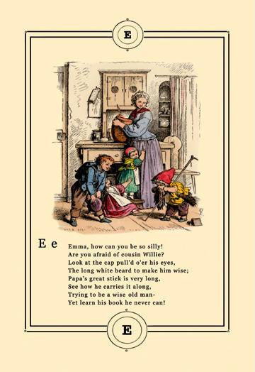 Little Lily's Alphabet: Emma 28x42 Giclee on Canvas