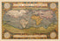 World Map 28x42 Giclee on Canvas