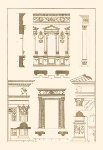 Window in the Cortile of Dodge's Palace  Palazzo Vecchio  and Santa Croce 28x42 Giclee on Canvas