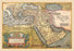 Map of The Middle East 28x42 Giclee on Canvas