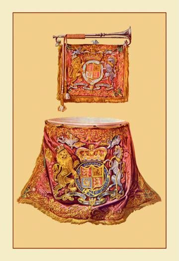 State Trumpet and Kettle Drum 28x42 Giclee on Canvas
