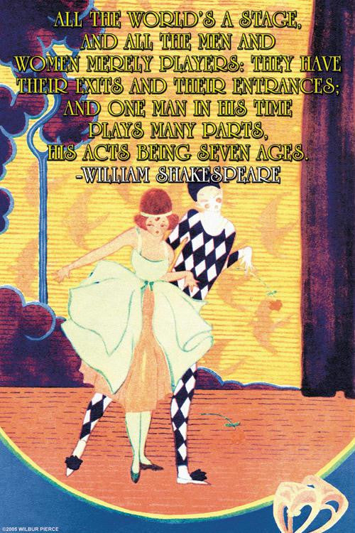 All the World's a Stage 28x42 Giclee on Canvas