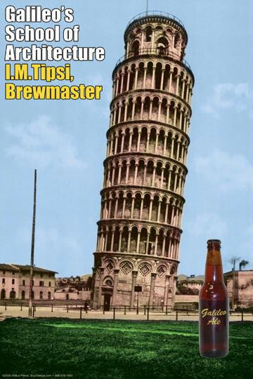 Galileo's School of Architecture 28x42 Giclee on Canvas