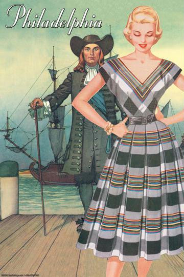 Ben Franklin's Vision1950 I 28x42 Giclee on Canvas