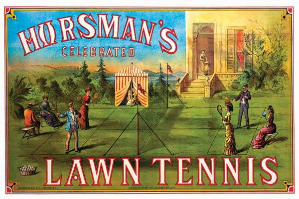 Horsman's Celebrated Lawn Tennis 28x42 Giclee on Canvas