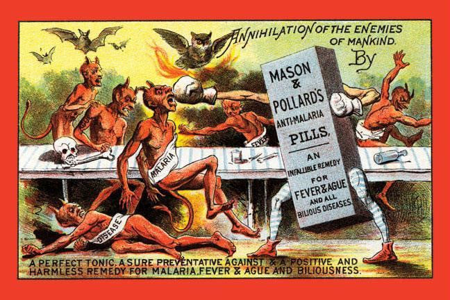 Mason & Pollard's Anti-Malaria Pills 28x42 Giclee on Canvas