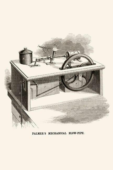 Palmer's Mechanical Blow Pipe 28x42 Giclee on Canvas
