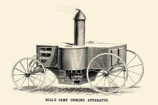 Hill's Camp Cooking Apparatus 28x42 Giclee on Canvas