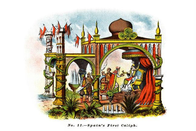 Spain's First Cailph 28x42 Giclee on Canvas