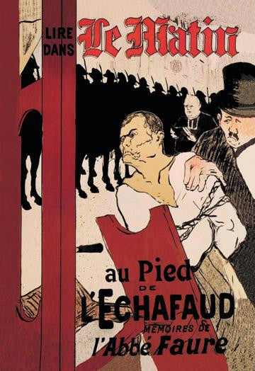 Le Matin au Pied de l'Echafaud (Morning at the Foot of the Scaffold) 12x18 Giclee on canvas