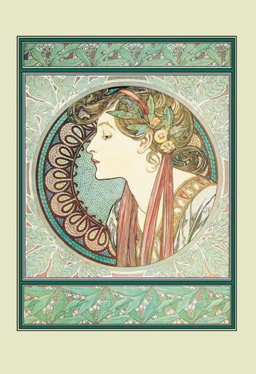 Woman's Profile 12x18 Giclee on canvas