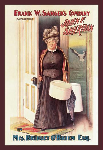 Mrs. Bridget O'Brien Esq. 12x18 Giclee on canvas
