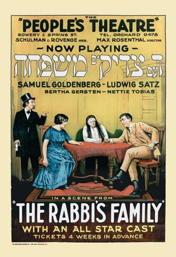 The Rabbi's Family 12x18 Giclee on canvas
