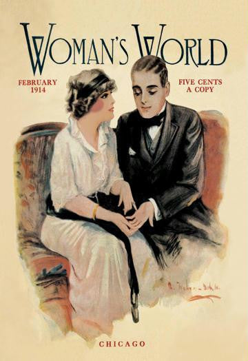 Woman's World  February 1914 12x18 Giclee on canvas