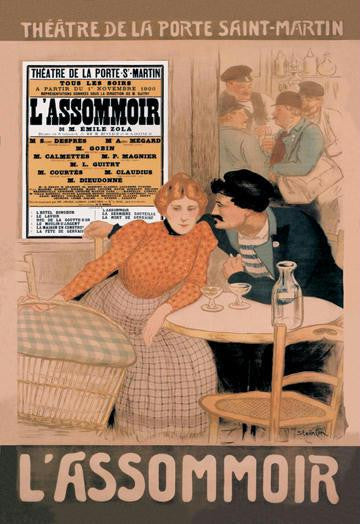 L' Assommoir 12x18 Giclee on canvas