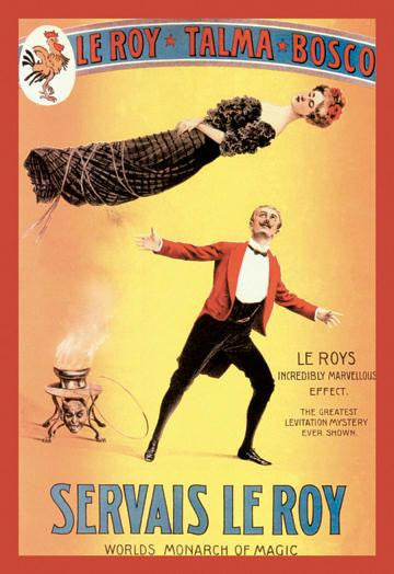 Servais LeRoy: World's Monarch of Magic 12x18 Giclee on canvas