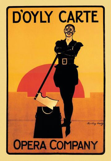 The Executioner: D'Oyly Carte Opera Company 12x18 Giclee on canvas