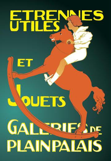 Galeries de Plainpalais: New Year's Gifts and Toys 12x18 Giclee on canvas