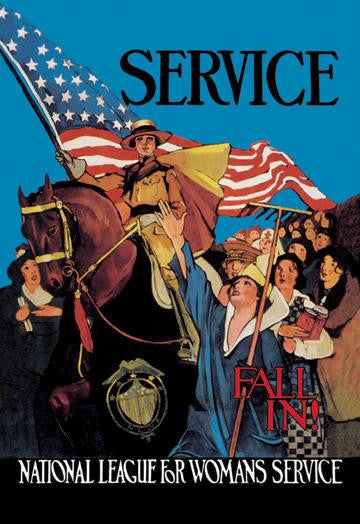 National League for Woman's Service 12x18 Giclee on canvas