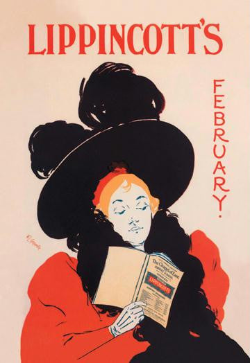Lippincott's  February 1895 12x18 Giclee on canvas