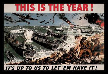 This is the Year: It's Up to Us to Let 'Em Have It! 12x18 Giclee on canvas