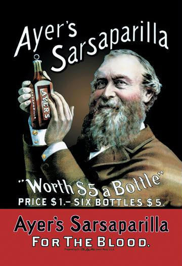 Ayer's Sarsaparilla 12x18 Giclee on canvas
