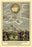 Ascent of Lunardi's Balloon - Graphic representaion of a Balloon's ascension 12x18 Giclee on canvas