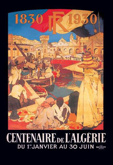 Centenaire de l'Algerie: 1830-1930 12x18 Giclee on canvas