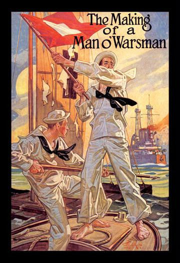 The Making of a Man o'Warsman 12x18 Giclee on canvas