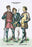 Italian Costumes: Neopolitan Soldiers 12x18 Giclee on canvas