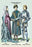 German Costumes: Married Woman  Citizen  Knight 12x18 Giclee on canvas