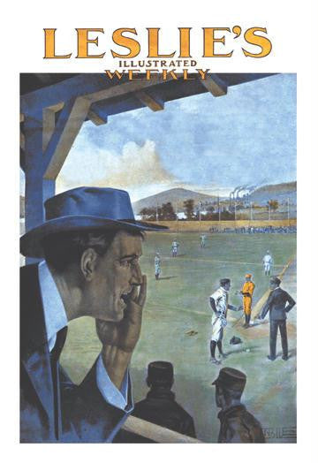 Leslie's Illustrated Weekly: Calling in an Opinion 12x18 Giclee on canvas